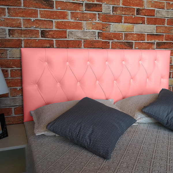 Cabeceira Solteiro Luna Corino Rosa Bebê 90 X 120 Rbl