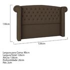 Cabeceira Solteiro Lyon P04 90 Cm Suede - Doce Sonho Móveis -
