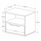 Cabeceira Solteiro Maracá Com 2 Mesas De Cabeceira E Leds Jb