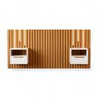 Cabeceira Solteiro Maracá Com 2 Mesas De Cabeceira E Leds Jb