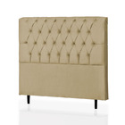 Cabeceira Solteiro Maria 90 Cm Suede Marfim - D A Decor