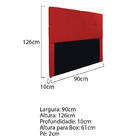 Cabeceira Solteiro Marseille P02 90 Cm Corano - Amarena Móvei