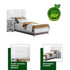 Cabeceira Solteiro Mdf Lívia Acp Móveis