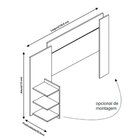 Cabeceira Solteiro Mdf Lívia Acp Móveis