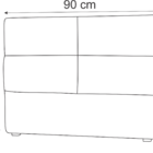 Cabeceira Solteiro Megan 90 Cm Suede Marrom - D A Decor