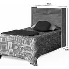 Cabeceira Solteiro Melissa  Castanho Wood