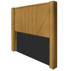 Cabeceira Solteiro Minsk P02 90 Cm Para Cama Box Suede - Amar