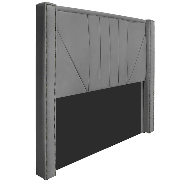 Cabeceira Solteiro Minsk P02 90 Cm Para Cama Box Suede - Amar