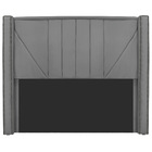 Cabeceira Solteiro Minsk P02 90 Cm Para Cama Box Suede - Amar