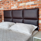 Cabeceira Solteiro Modulos Com Pes Módena H6 Corino Marrom 90