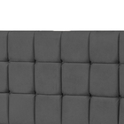 Cabeceira Solteiro Parma 90 Cm Cinza Suede Carolina Estofados