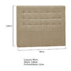 Cabeceira Solteiro Pequim P04 90 Cm Suede - Amarena Móveis -