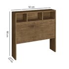 Cabeceira Solteiro Portugal Flex Color  Jequitibá/avelã