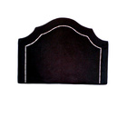 Cabeceira Solteiro Provençal Corino Preto Deluxe Tacha Prata