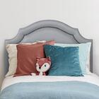 Cabeceira Solteiro Provençal Luxo 90x60 Courino Cinza - Tacha