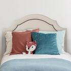 Cabeceira Solteiro Provençal Luxo 90x60 Courino Off White - T