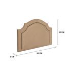 Cabeceira Solteiro Provençal Luxo 90x60 Suede Bege - Tachas F