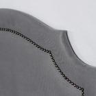 Cabeceira Solteiro Provençal Luxo 90x60 Suede Cinza - Tachas