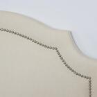 Cabeceira Solteiro Provençal Luxo 90x60 Suede Off White - Tac