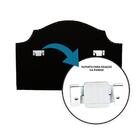 Cabeceira Solteiro Provençal Luxo 90x60 Suede Off White - Tac