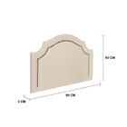 Cabeceira Solteiro Provençal Luxo 90x60 Suede Off White - Tac