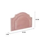 Cabeceira Solteiro Provençal Luxo Dupla 90x60 Veludo Rosê - T