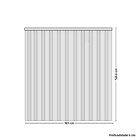 Cabeceira Solteiro Ripada 101cm Em Mdf Vitoria Móveis Europa