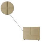 Cabeceira Solteiro Roma 100cm Suede Bege Bnn Decor