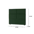 Cabeceira Solteiro Roma 100cm Suede Verde Bnn Decor