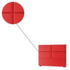 Cabeceira Solteiro Roma 100cm Suede Vermelho Bnn Decor