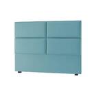 Cabeceira Solteiro Roma 90cm Suede Azul Claro Bnn Decor