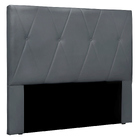 Cabeceira Solteiro Serena 90cm Veludo - Amarena Móveis - Cinza