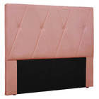 Cabeceira Solteiro Serena 90cm Veludo - Rosa