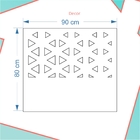 Cabeceira Solteiro Setas - Cor Fendi