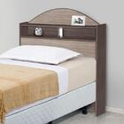 Cabeceira Solteiro Sicília - Avelã e Ipê