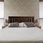 Cabeceira Solteiro Siena Double Diamond Suede Marrom 90 X 60