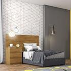 Cabeceira Solteiro Sollo Com 1 Mesa De Cabeceira Freijó