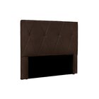 Cabeceira Solteiro Suede 90cm Aquilla  Café