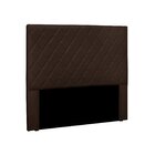 Cabeceira Solteiro Suede 90cm Esmeralda  Café