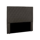 Cabeceira Solteiro Suede 90cm Esmeralda  Cinza