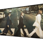 Cabeceira Solteiro Suede Estampado Beatles Painel Cama Box 90