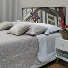 Cabeceira Solteiro Suede Estampado Homem Aranha  Painel Cama