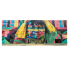 Cabeceira Solteiro Suede Estampado Índio Painel Cama Box 90 X