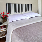 Cabeceira Solteiro Suede Estampado Piano Painel Cama Box 90 X