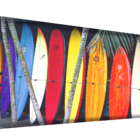 Cabeceira Solteiro Suede Estampado Pranchas Painel Cama Box 9