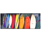 Cabeceira Solteiro Suede Estampado Pranchas Painel Cama Box 9