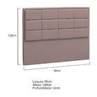 Cabeceira Solteiro Tallin P04 90 Cm Suede - Amarena Móveis -