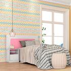 Cabeceira Solteiro Texas Branco Rosa