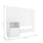 Cabeceira Solteiro Texas Branco Rosa