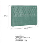 Cabeceira Solteiro Tóquio P04 90 Cm Suede - Amarena Móveis -